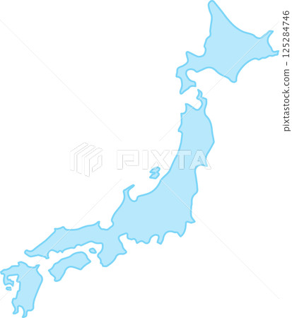 日本地圖 日本地圖 125284746