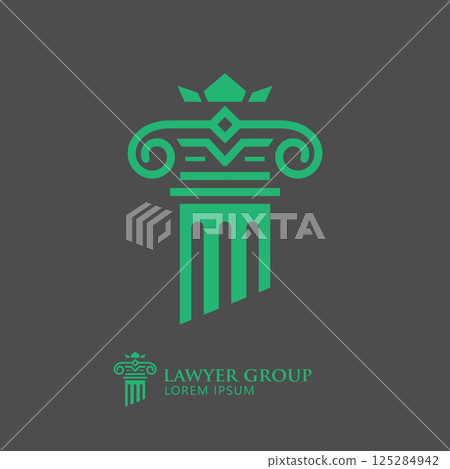 Simple and Modern Pillar of Law Legal symbol Simple and Modern Pillar of Law Legal symbol 125284942
