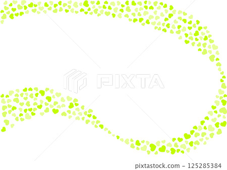 心形圖案背景黃綠色3種顏色心形 心形圖案背景黃綠色3種顏色心形 125285384