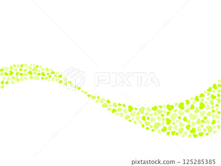 心形圖案背景黃綠色3種顏色心形 125285385