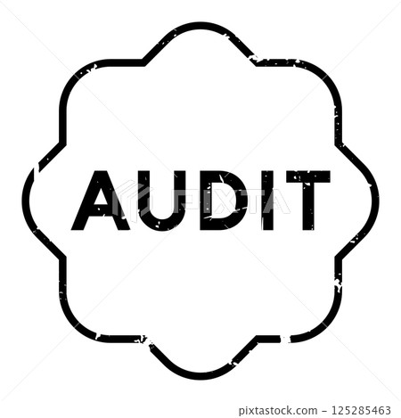 Grunge black audit word rubber seal stamp on white background Grunge black audit word rubber seal stamp on white background 125285463