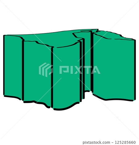 Handwritten_Brunei Darussalam_Vector_Isometric Illustration Handwritten_Brunei Darussalam_Vector_Isometric Illustration 125285660