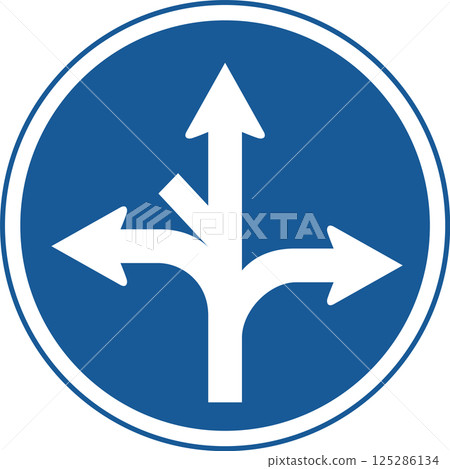 單色標誌圖示:禁止沿指定方向以外的任何方向通行 單色標誌圖示:禁止沿指定方向以外的任何方向通行 125286134