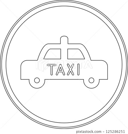Line drawing of a sign (for authorized vehicles only) Line drawing of a sign (for authorized vehicles only) 125286251