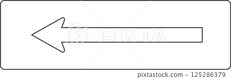 標誌的線條畫，單一插圖，結尾 125286379