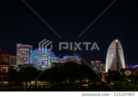 Minatomirai seen from Oosan Bridge 125287007