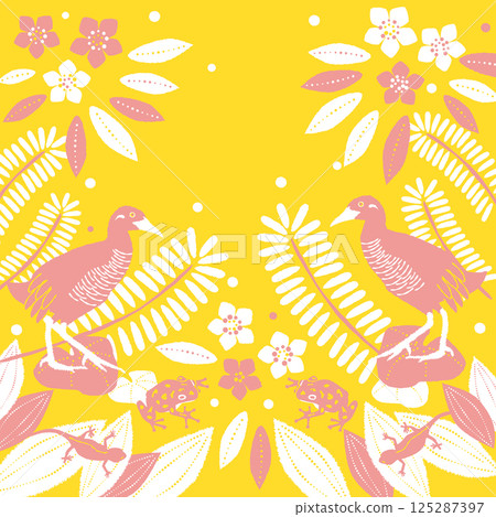Tropical illustration in gentle colors_02 125287397