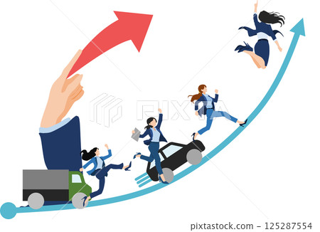 Illustration of a roadmap to achieving your goals 125287554