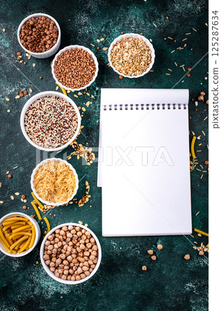 Various gluten free cereals and groats Various gluten free cereals and groats 125287634
