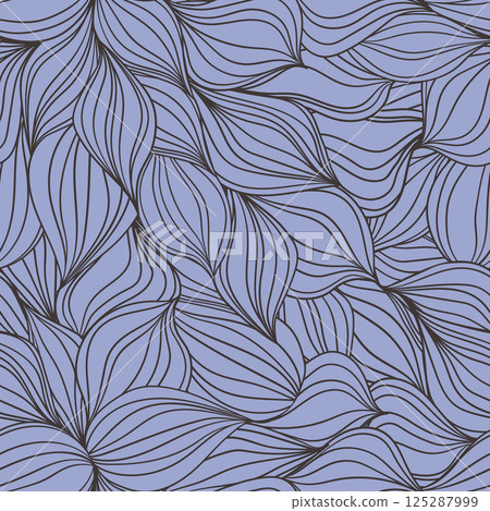 Seamless floral pattern based on traditional folk art ornaments. Colorful flowers on color background. Scandinavian style. Sweden nordic style. Vector illustration. Simple minimalistic pattern 125287999