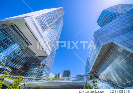 日本東京城市景觀春光…虎之門之丘站塔（虎之門之丘站）景觀 125288196