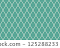 Illustration of green diamond shape pattern. Fabric seamless pattern. 125288233