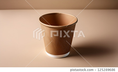 A relaxed space and paper cups A relaxed space and paper cups 125289686