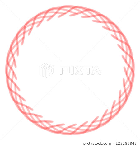 紅線圓形框架 125289845
