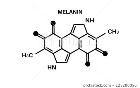 Melanin chemical formula 125290056