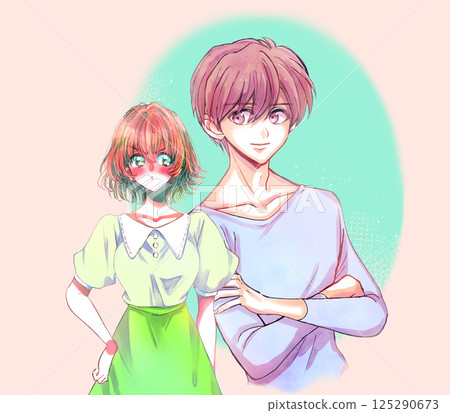 對戀愛中的男人生氣的女人 125290673