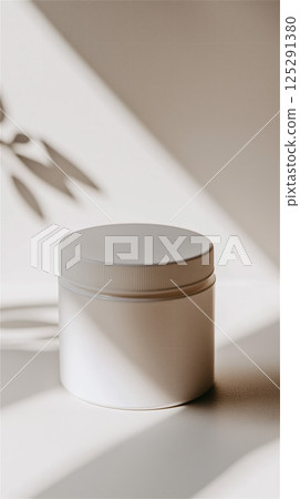 cosmetic jar for face cream or skin care product 125291380