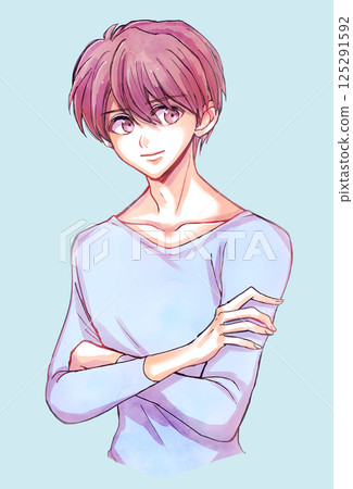 Man with arms crossed, smiling 125291592