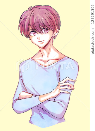 Man with arms crossed, smiling 125291593