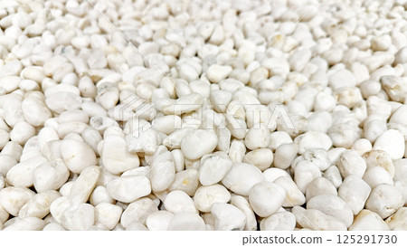 White gravel stone texture background material natural material 125291730