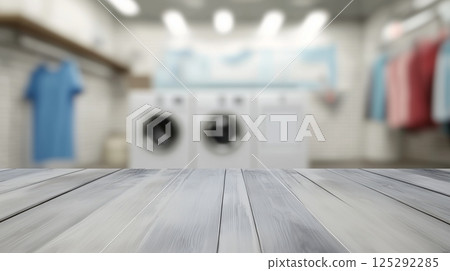 Design background featuring a blurred laundry room 125292285