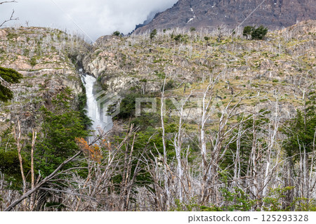 Hiking the W-Trek in Torres Del Paine 125293328