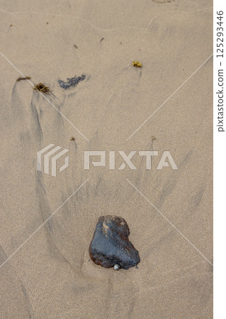 Sand on the Atlantic ocean beach, Spain Sand on the Atlantic ocean beach, Spain 125293446