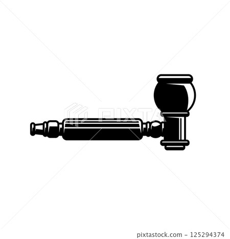 Special pipe for smoking medical cannabis, hemp, weed, marijuana 125294374