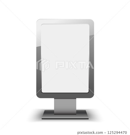 Blank city lightbox template. Blank billboard and outdoor advertisement template isolated. Design element in vector. Blank city lightbox template. Blank billboard and outdoor advertisement template isolated. Design element in vector. 125294470