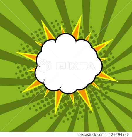 Comic speech bubble, comic background 125294552