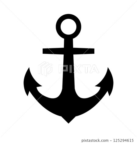 Illustration of vintage anchor isolated on white background. Nautical anchor Illustration of vintage anchor isolated on white background. Nautical anchor 125294615