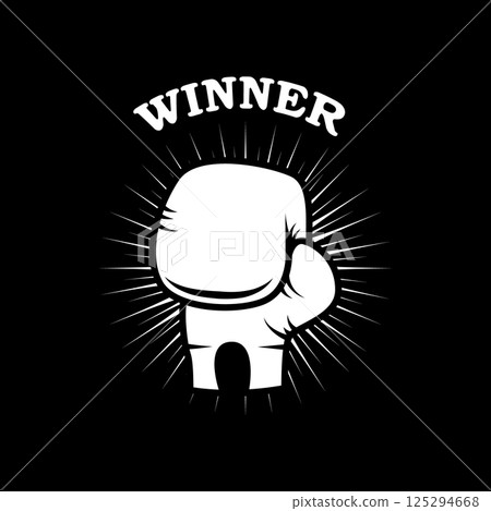 boxing graphic design , vector illustration. Boxing club. Winner. boxing graphic design , vector illustration. Boxing club. Winner. 125294668