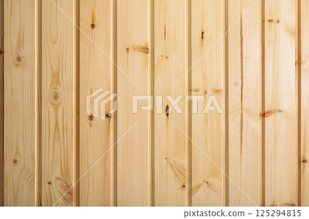 Wood texture background, pine wood planks. 125294815