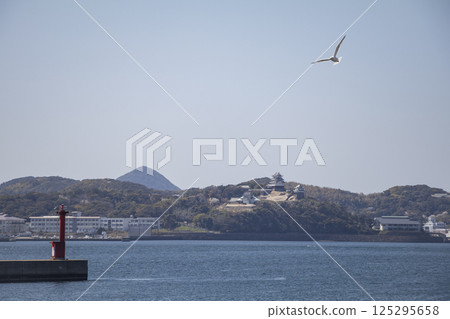 從對岸望去的平戶城 125295658