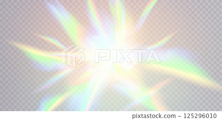 A stunning Bright Light Burst featuring a vivid Rainbow Reflection that truly captivates the eye and spirit A stunning Bright Light Burst featuring a vivid Rainbow Reflection that truly captivates the eye and spirit 125296010