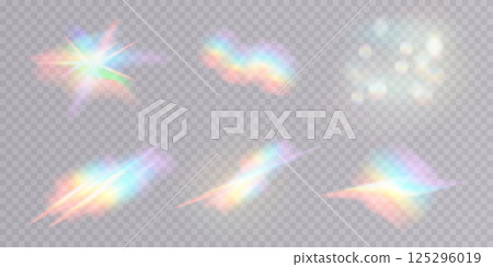Discover Colorful and Eye catching Light Effects with Sparkles Designed for Your Creative and Imaginative Designs 125296019