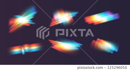 Explore stunning Colorful Light Effects and Glows, perfect for enhancing Creative Projects in various fields 125296058