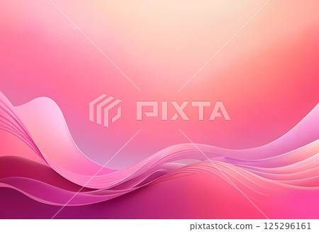 Gentle pink waves form a captivating abstract pattern, flowing seamlessly across the canvas Generative AI Gentle pink waves form a captivating abstract pattern, flowing seamlessly across the canvas Generative AI 125296161
