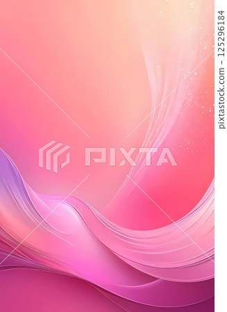 Waves of pink hues intertwine gracefully on an abstract canvas, evoking a sense of tranquility and vibrancy, perfect for creative inspiration and artistic expression Generative AI 125296184