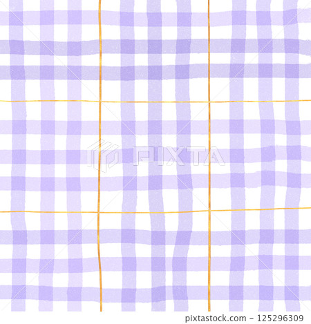 Gold Purple Plaid Tartan Gingham Check Hand Drawn Background Pattern Overlay Gold Purple Plaid Tartan Gingham Check Hand Drawn Background Pattern Overlay 125296309