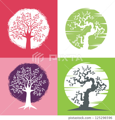 landscaping logo templates. Design elements for logo, label, emblem,sign, brand mark. Vector illustration. 125296596