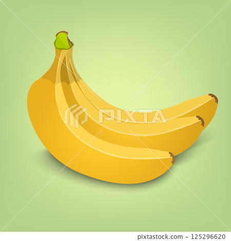 Fresh banana fruit icon. Vector illustration. 125296620