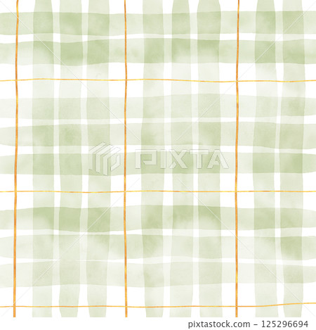 Gold Sage Green Plaid Tartan Gingham Check Hand Drawn Background Pattern Overlay Gold Sage Green Plaid Tartan Gingham Check Hand Drawn Background Pattern Overlay 125296694