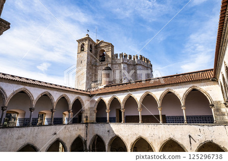 Main cloister of the Monastery of the Order of Christ, Convento de Cristo in Tomar, Portugal. Main cloister of the Monastery of the Order of Christ, Convento de Cristo in Tomar, Portugal. 125296738