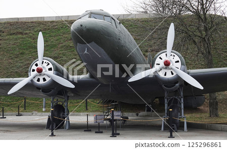 Kiev, Ukraine March 20, 2020: military equipment for public viewing at the National Museum of the History of Ukraine in World War II 125296861
