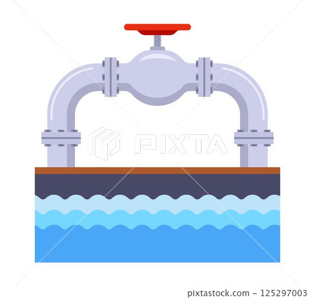 Water pipe and underground water sources. 125297003