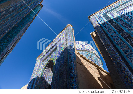 Shah-i-Zinda necropolis located in the north-eastern part of Samarkand 125297399