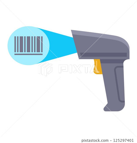 barcode scanner device for inventory control. 125297401