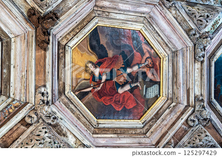 Interior view of Porto Cathedral Interior view of Porto Cathedral 125297429