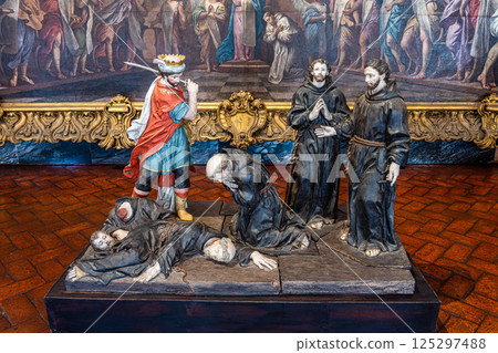 Mafra, Portugal - Apr 11, 2025: Interior of the Mafra National Palace at Mafra, Portugal. 125297488